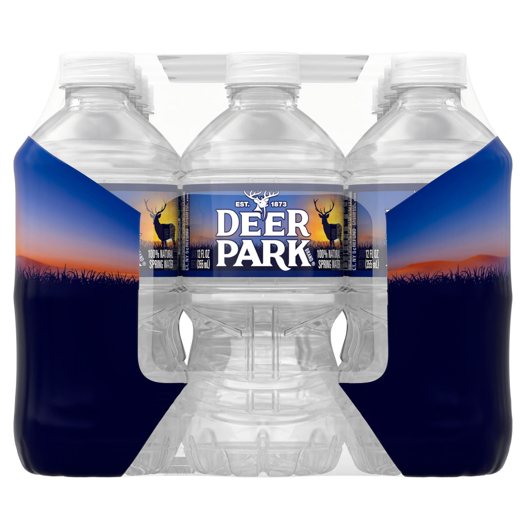 Deer Park Spring Water 12 fl oz Plastic Bottles 12 Pack