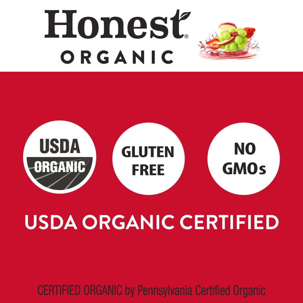 Honest Kids Super Fruit Punch Organic Juice Drink 6 fl oz 8 Pack