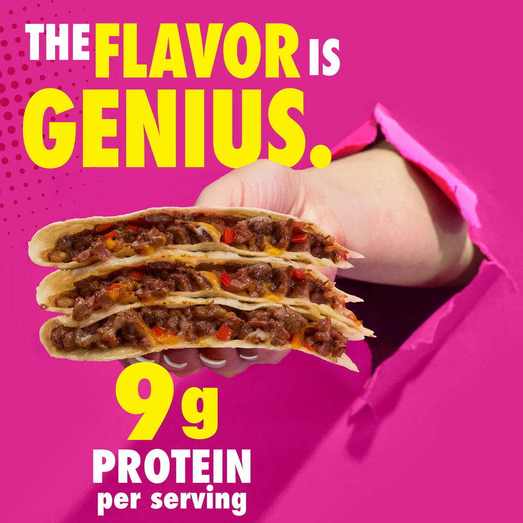 Mad Genius Korean BBQ Quesadillas Beef Cheddar Frozen 14 Oz