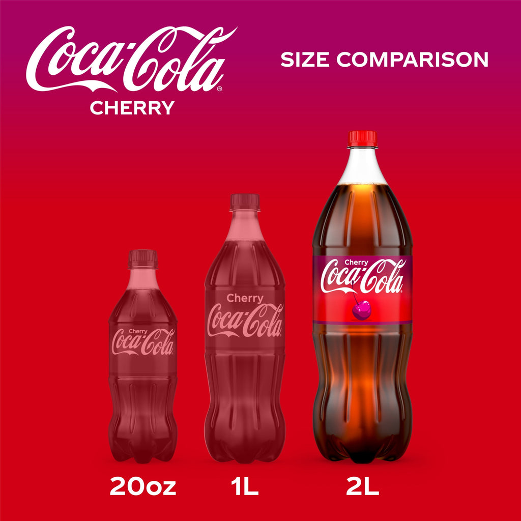 Cherry Soda Pop Bottle 2 Liters Coca-Cola