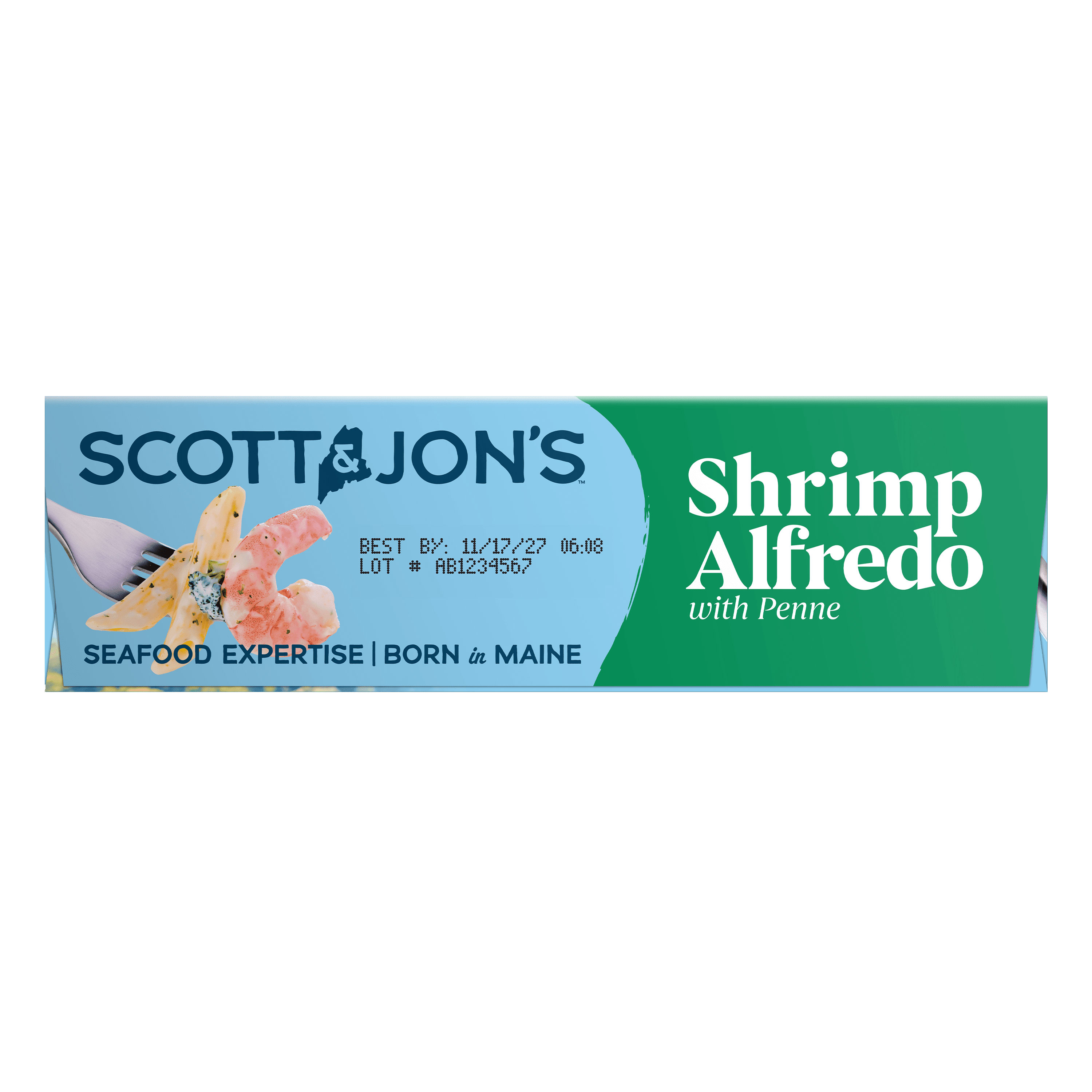 Scott & Jon's Shrimp Alfredo Pasta Frozen Meal 9.6 Oz