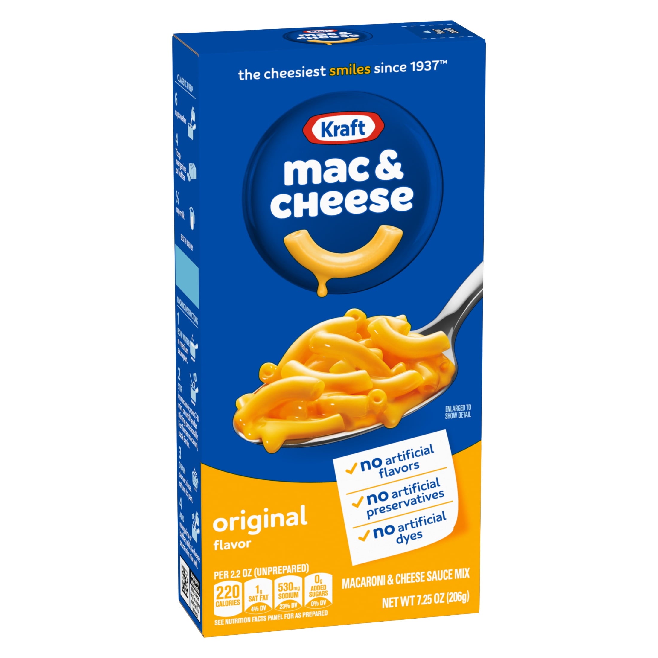 Kraft Original Macaroni And Cheese Dinner 7.25 Oz