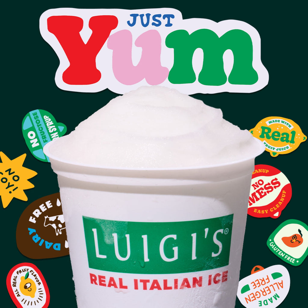 Luigi's Lemon & Strawberry Real Italian Ice 6 Count 36 Fl Oz