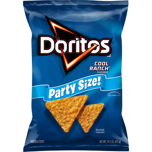 Cool Ranch Flavored Tortilla Chips 14.5 Oz 1 Count Doritos