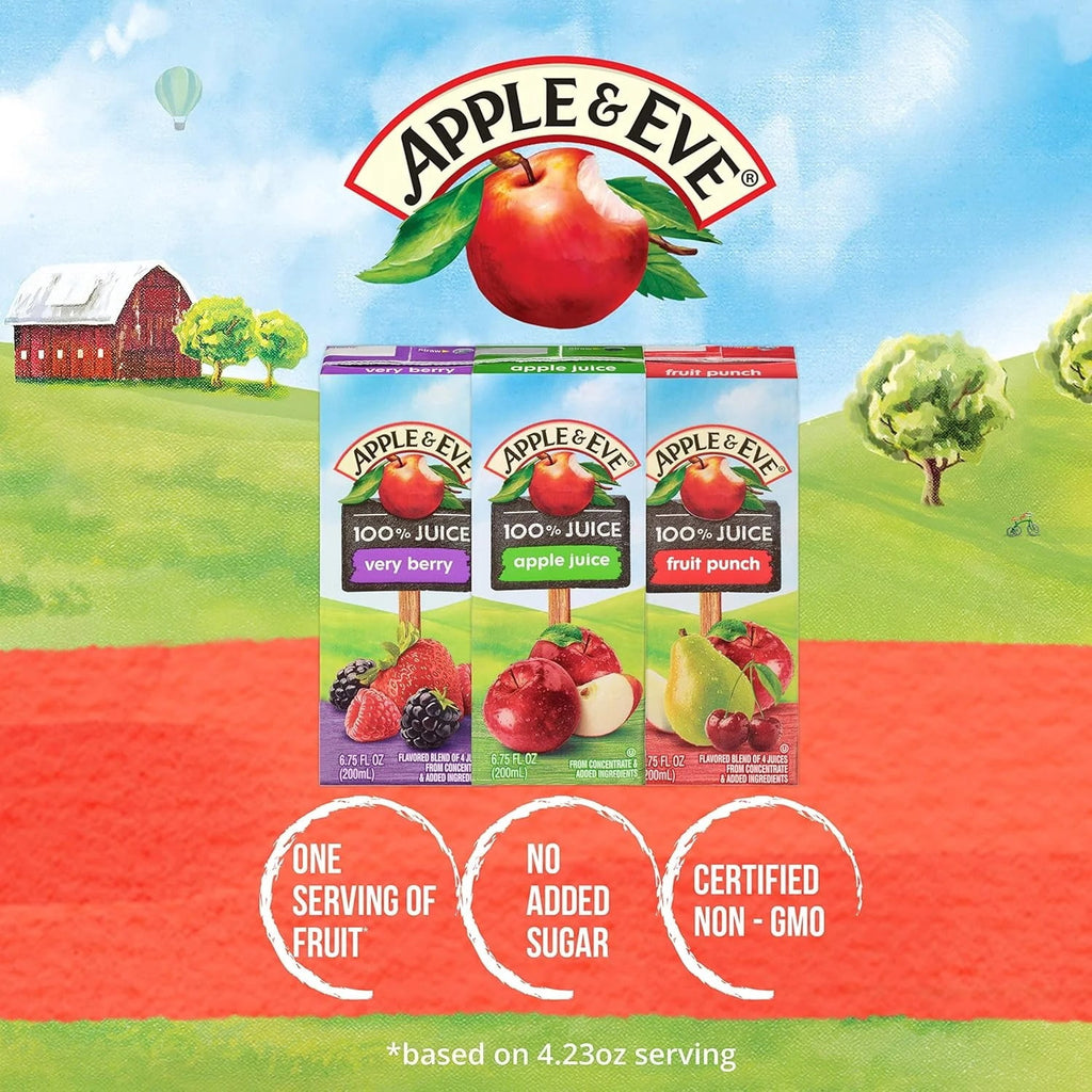 Apple & Eve 100% Juice Drink Variety Pack 6.75 fl oz 32 Count