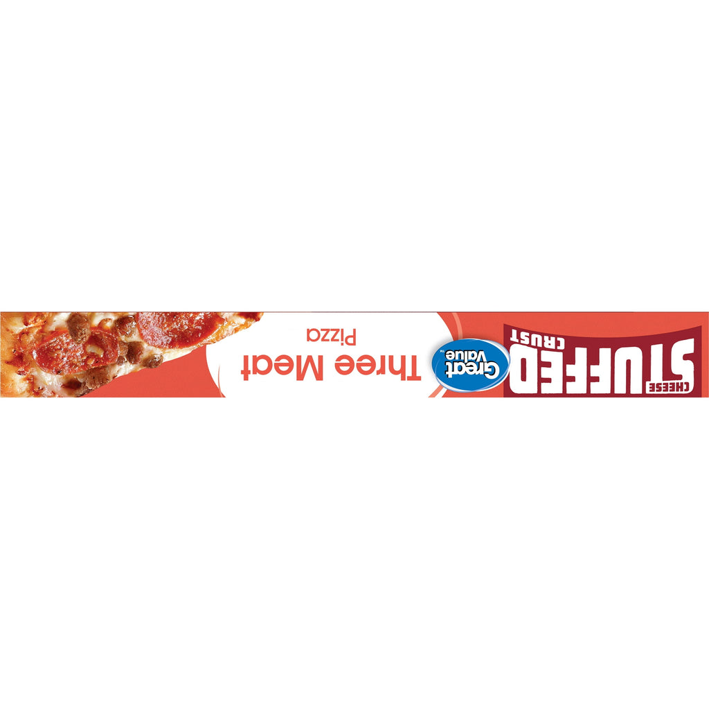 Great Value Stuffed Crust 3 Meat Frozen Pizza 23.75 Oz