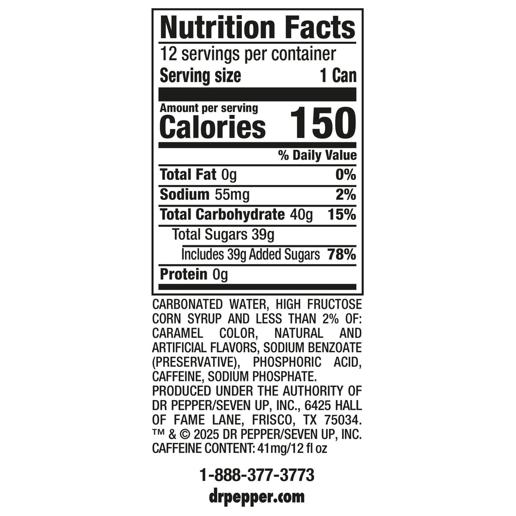 Dr Pepper Blackberry Soda Pop Cans 12 Fl Oz 12 Pack