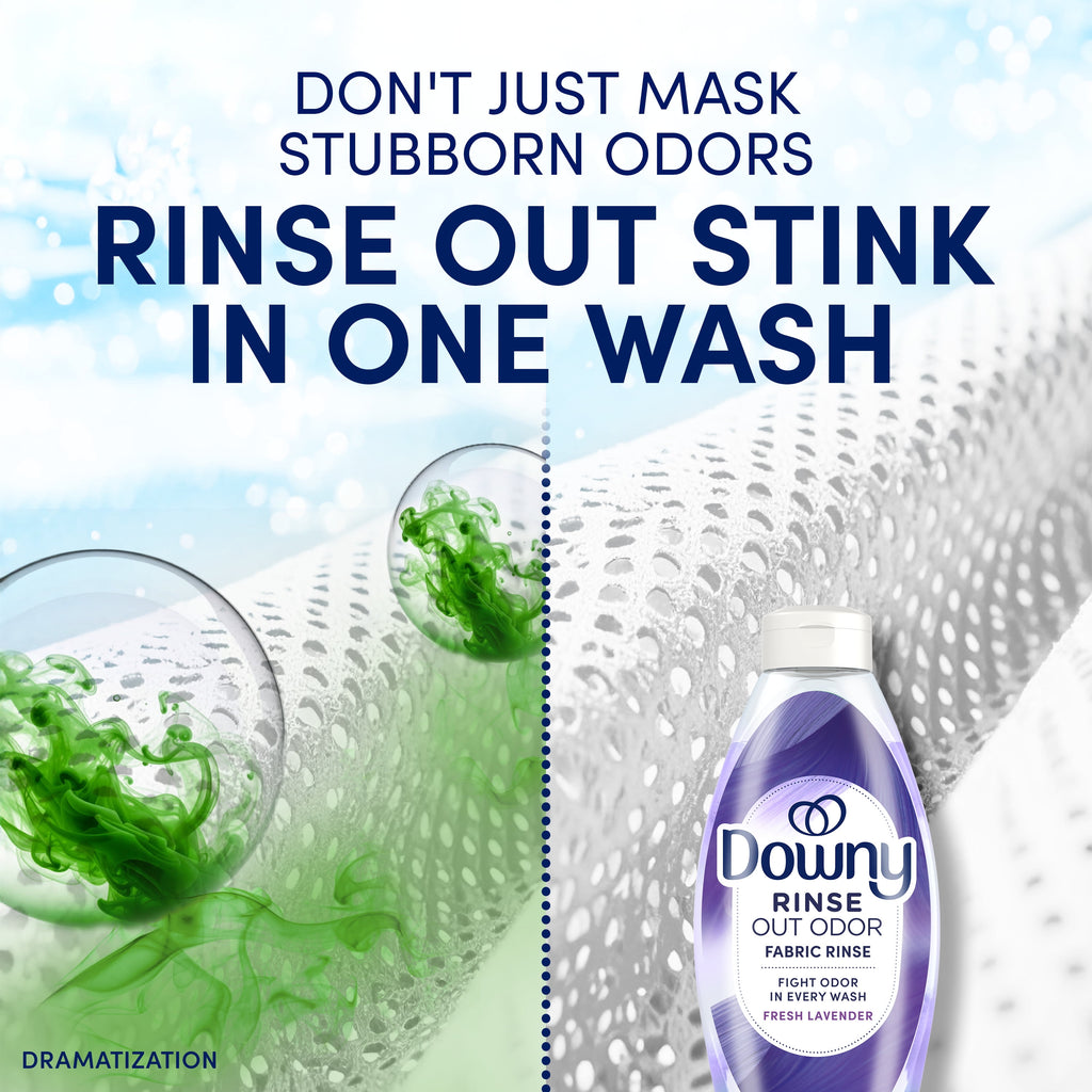 Downy Rinse Out Odor Laundry Rinse Fresh Lavender Scent 48 fl oz 70 Loads