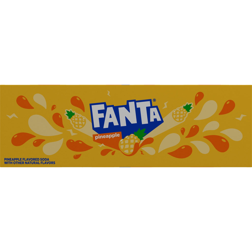 Fanta Pineapple Soda Pop Fridge Pack Cans 12 Fl Oz 12 Pack