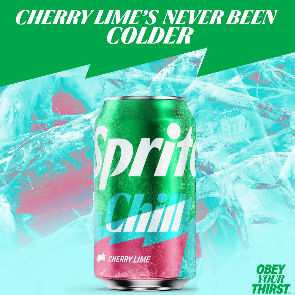 Sprite Chill Cherry-Lime Caffeine Free Soda Pop Fridge Pack Cans 12 Fl Oz 12 Pack