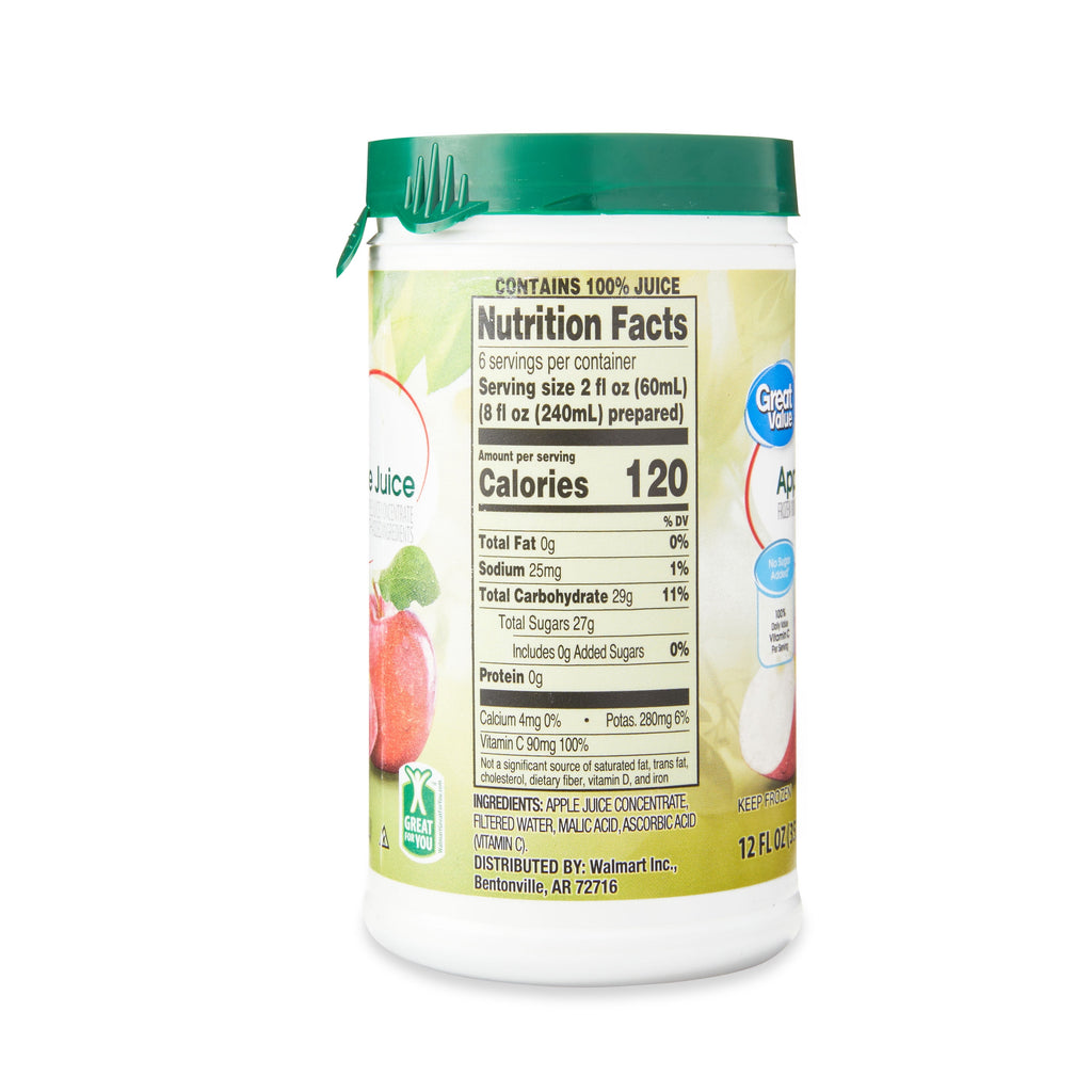 Great Value Apple Juice Frozen Concentrate 12 fl oz