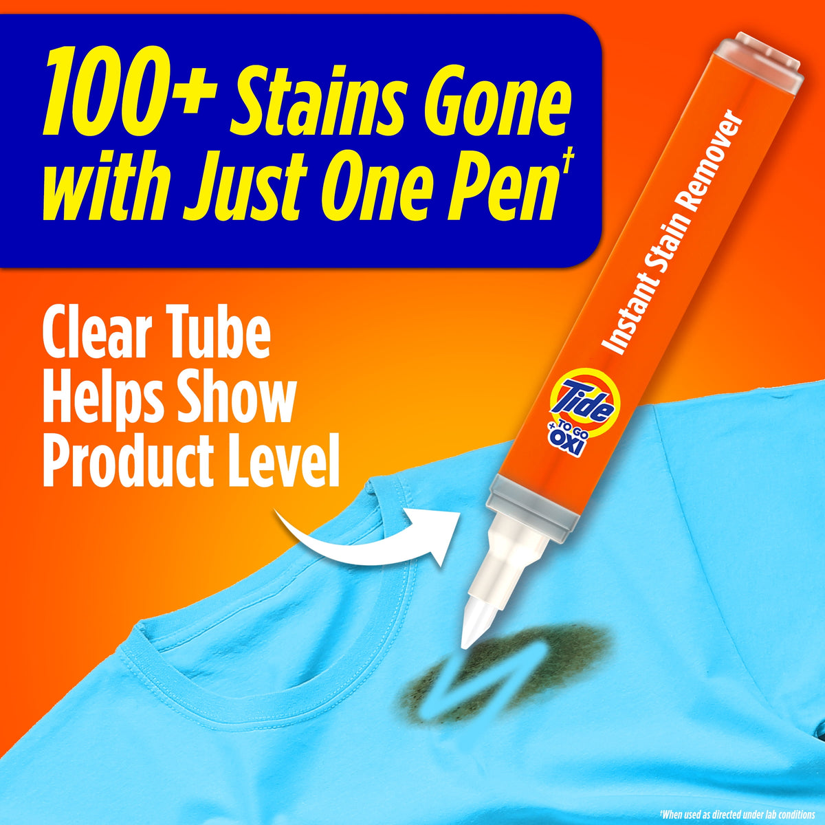 Tide To Go Instant Stain Remover Pen Travel & Pocket Size 0.33 fl oz 1 Count