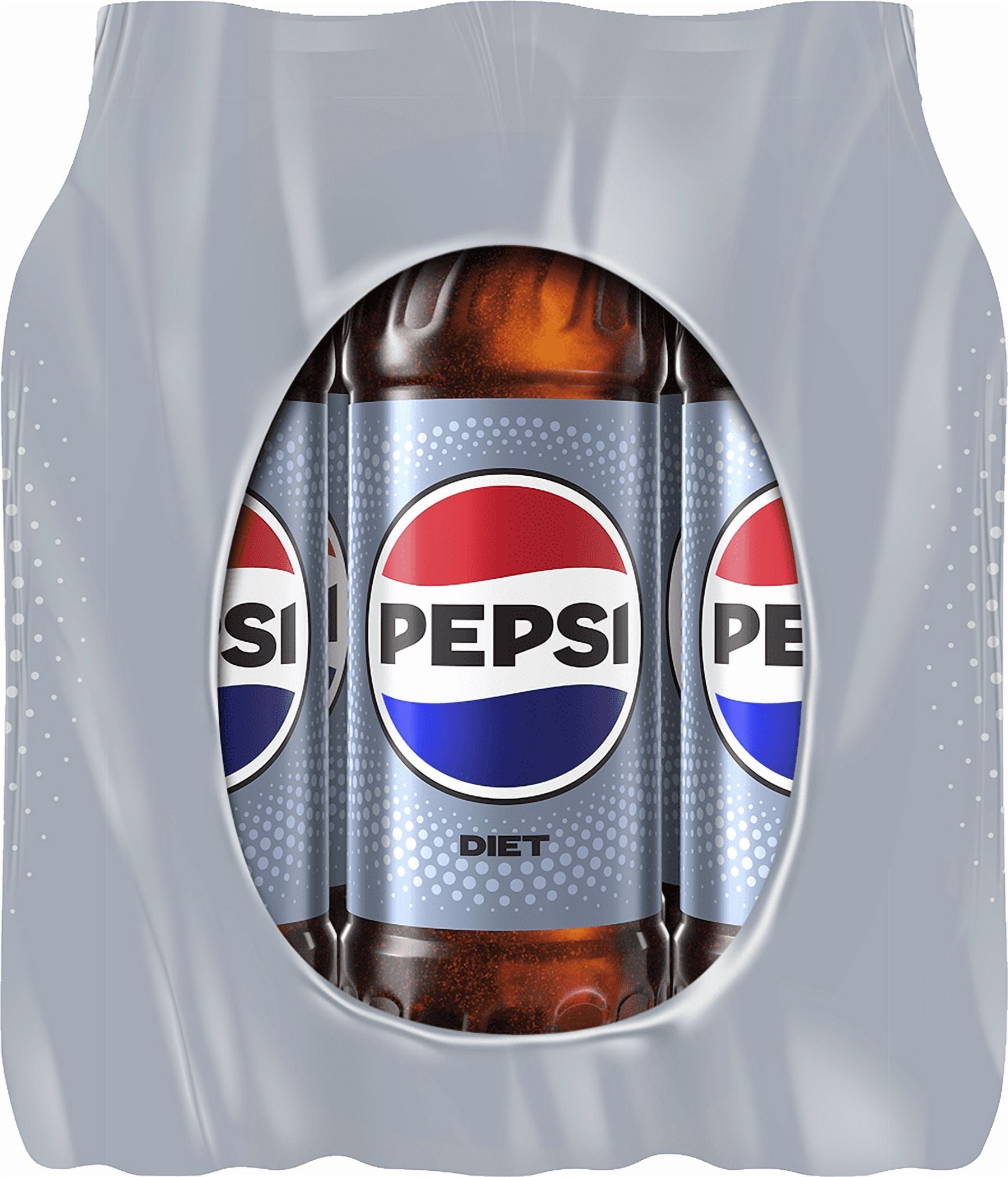 Diet Pepsi Cola Soda Pop Bottles 16.9 Fl Oz 12 Pack