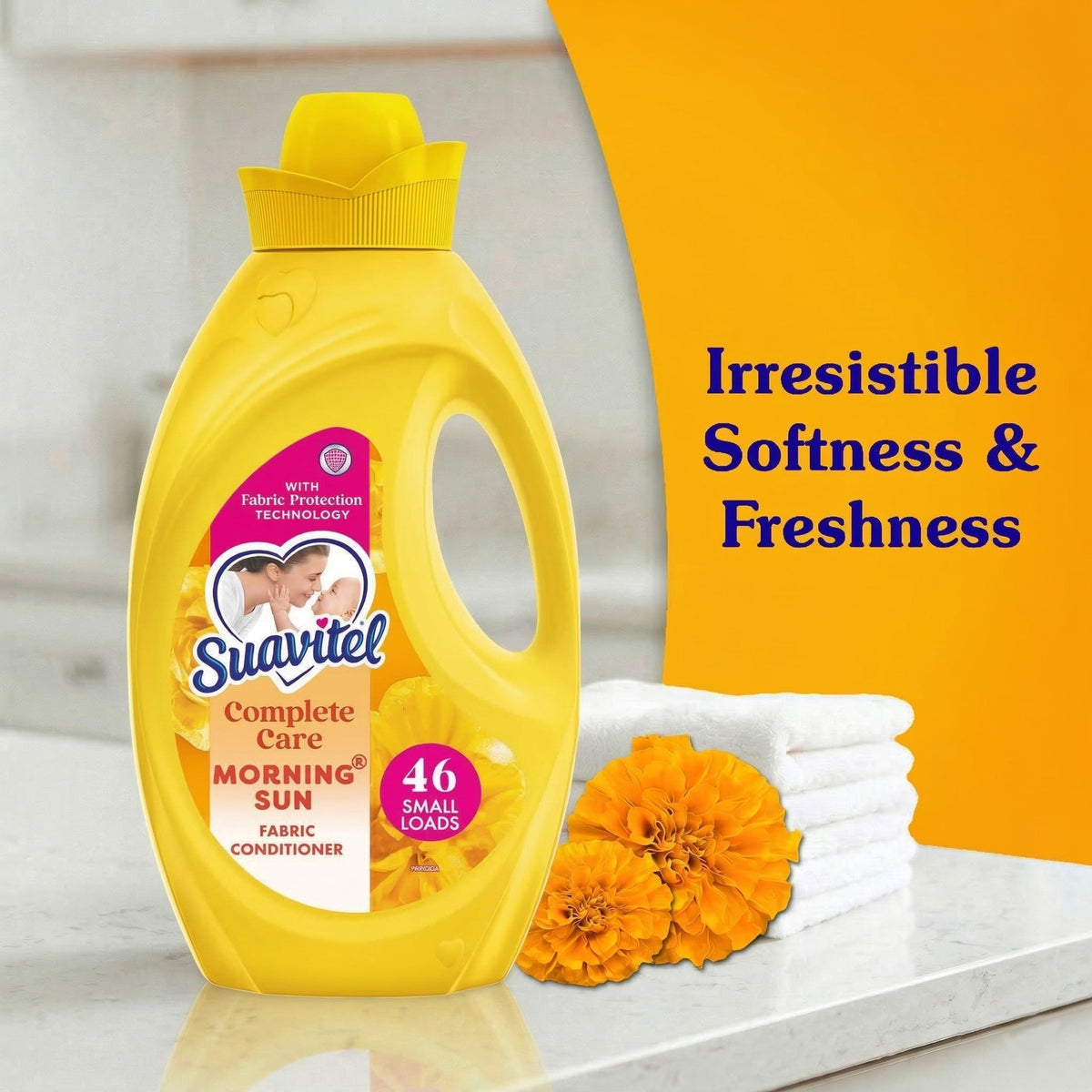 Suavitel Complete Liquid Fabric Softener Morning Sun Scent 46 fl oz