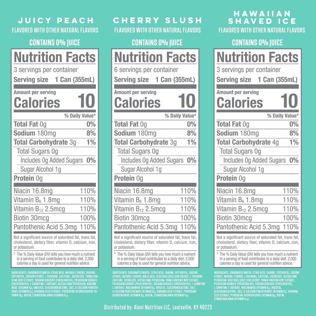 Alani Nu Sugar Free Energy Drink Variety Pack 12 fl oz 12 Pack Cans