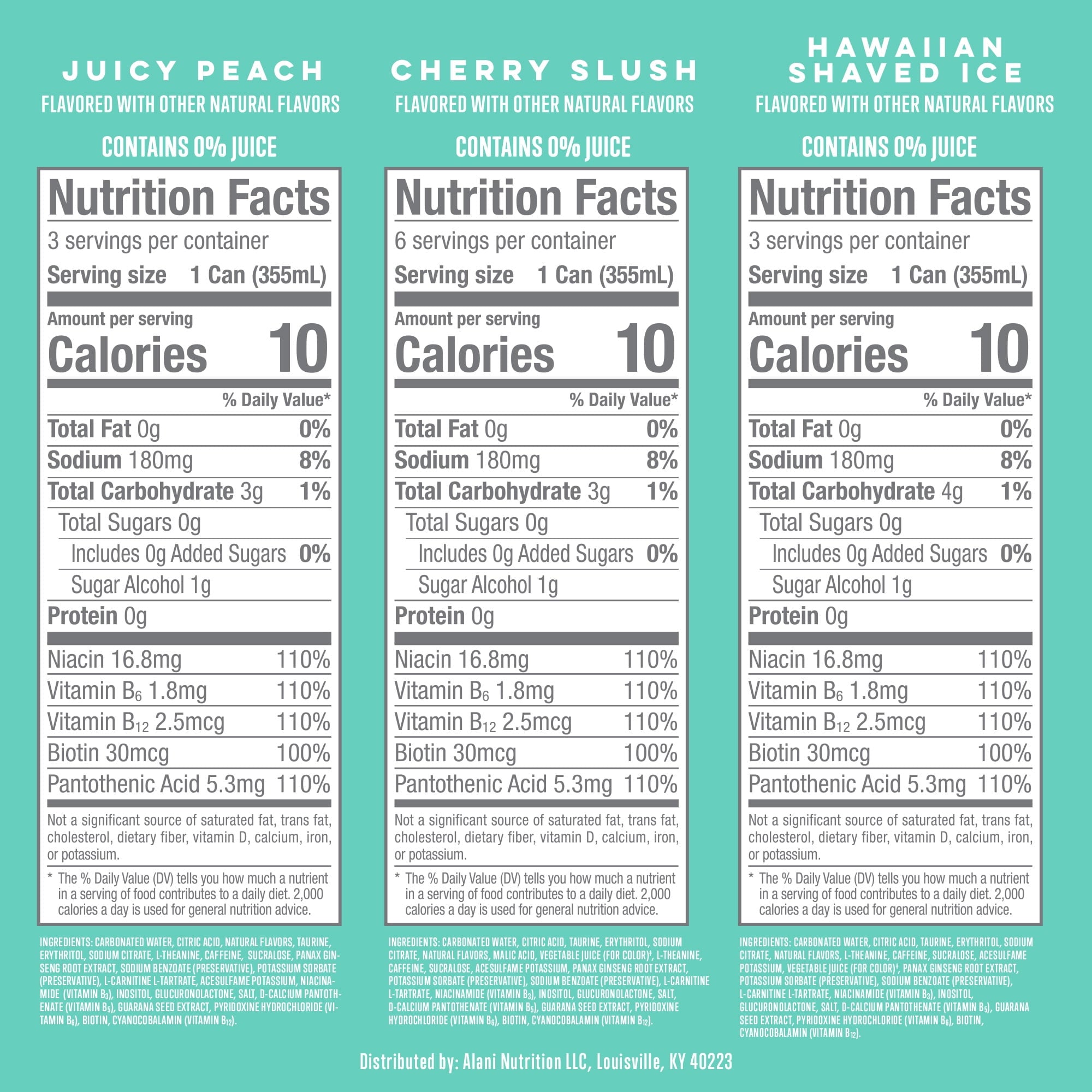 Alani Nu Sugar Free Energy Drink Variety Pack 12 fl oz 12 Pack Cans
