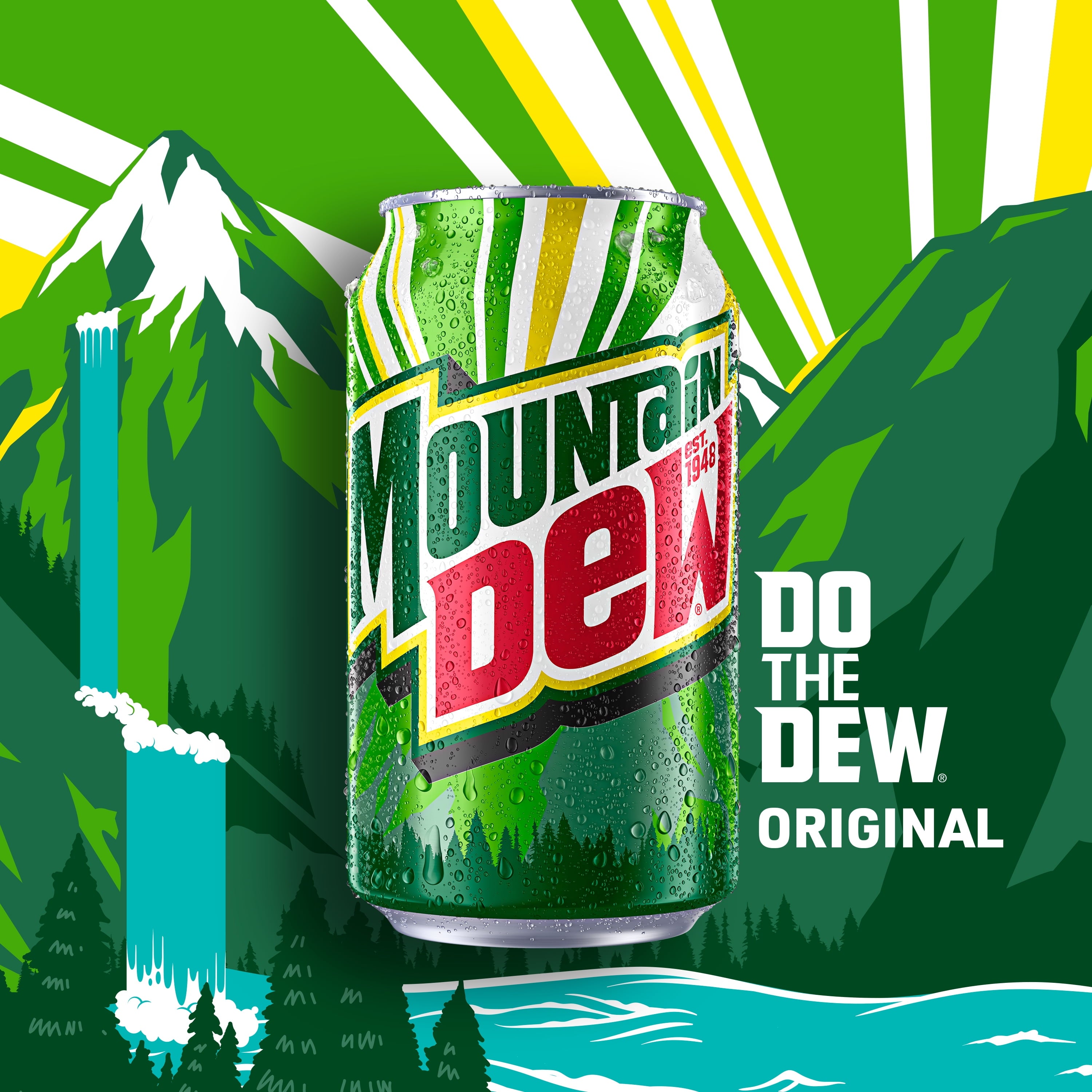 Mountain Dew Citrus Soda Pop Mini Cans 7.5 Fl Oz 10 Pack