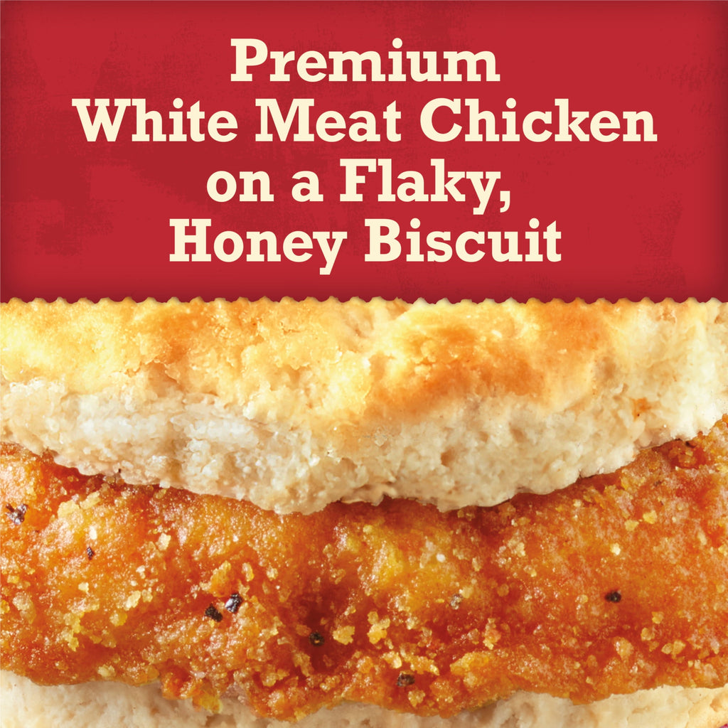 Jimmy Dean Spicy Crispy Chicken Honey Biscuit Frozen Breakfast Sandwich 4 Count 16.4 Oz