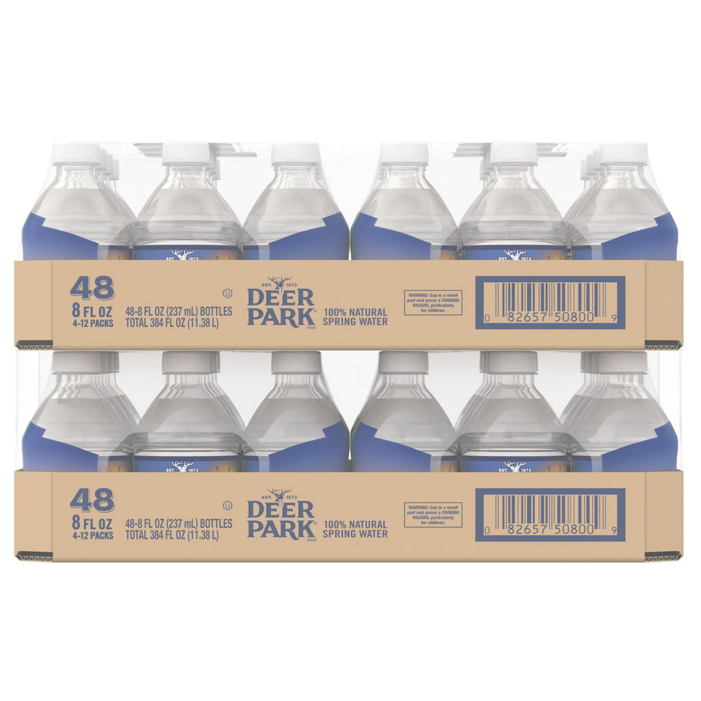 Deer Park Spring Water 8 fl oz Plastic Bottles 48 Pack