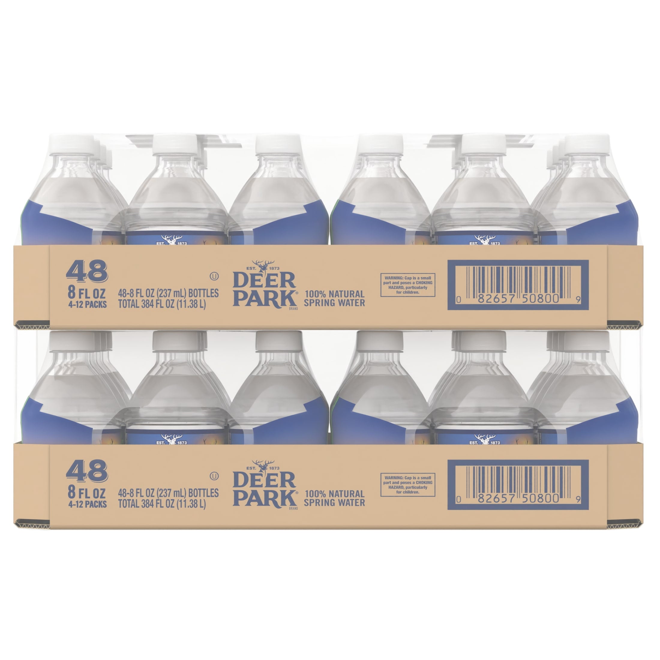Deer Park Spring Water 8 fl oz Plastic Bottles 48 Pack