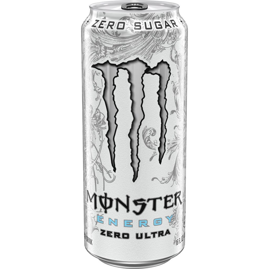 Monster Energy Zero Ultra Sugar Free Energy Drink 16 fl oz 12 Pack Cans