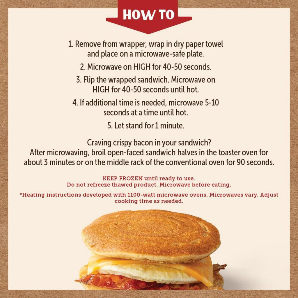 Kodiak Protein-Packed Frozen Breakfast Sandwiches Bacon and Colby Jack 2 Count 9.24 Oz