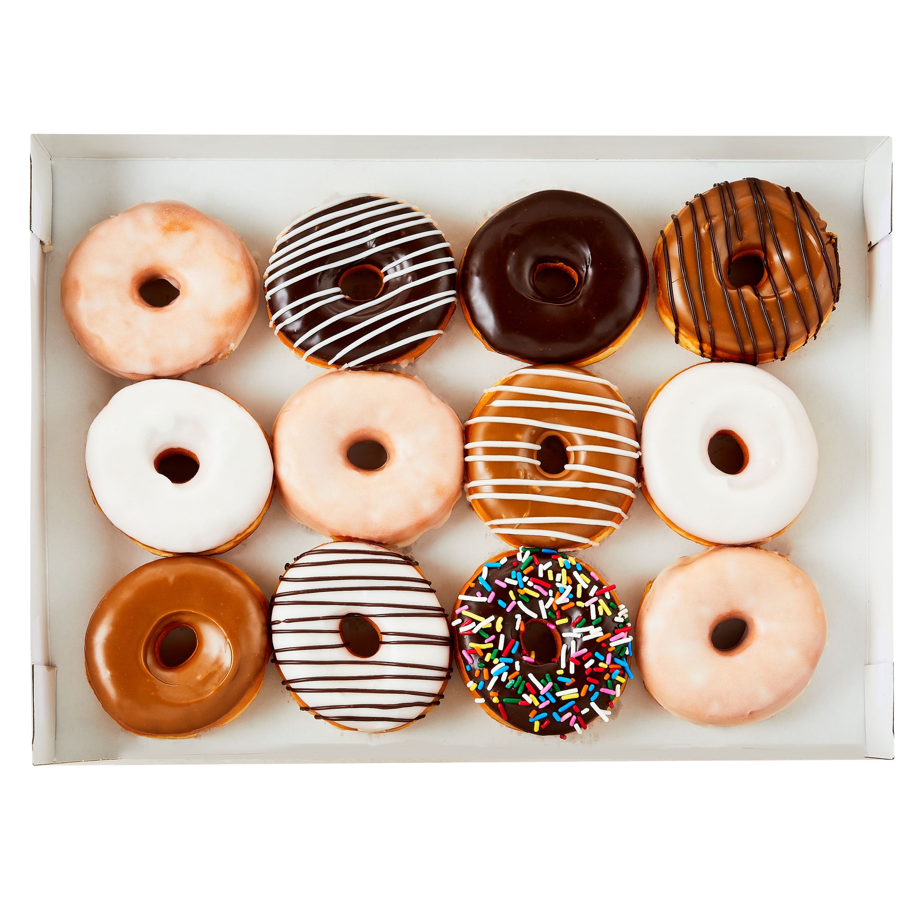 Assorted Ring Donuts 12 Oz 12 Count Freshness Guaranteed