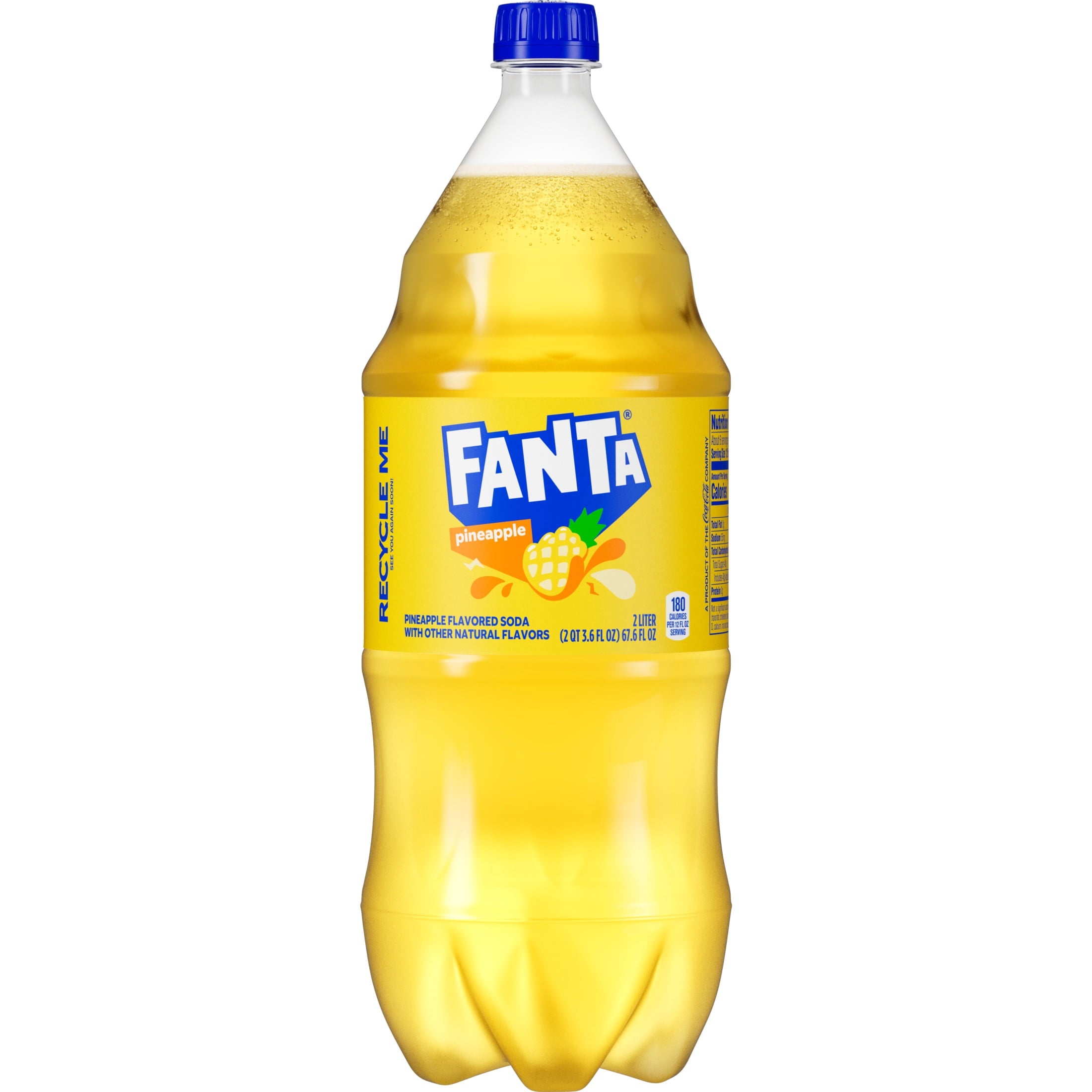 Fanta Pineapple Soda Pop Bottle 2 L