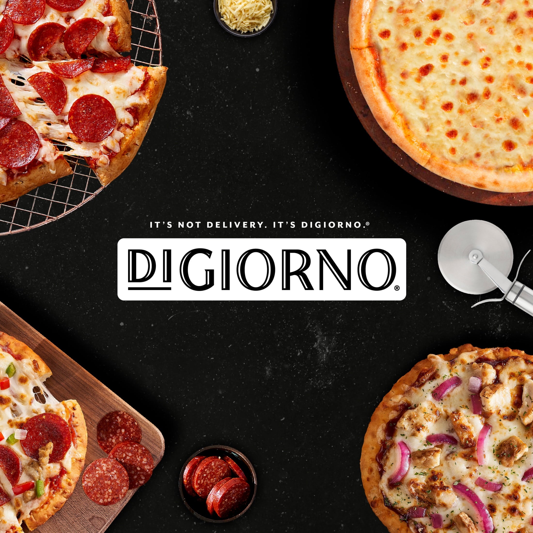 DiGiorno Frozen Mini Pepperoni Personal Pizza 9.3 Oz