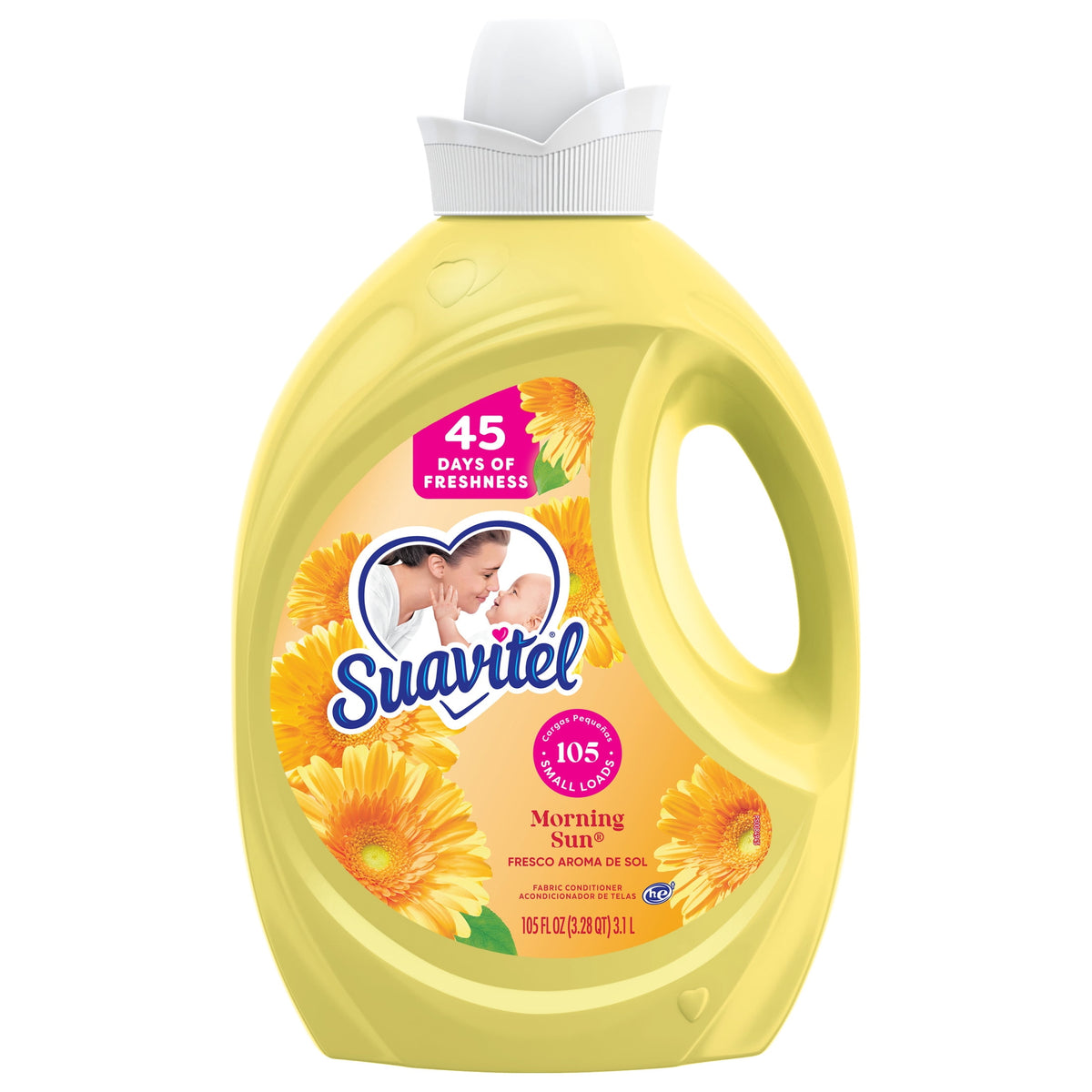 Suavitel Liquid Fabric Conditioner Morning Sun Scent 105 fl oz 105 Loads