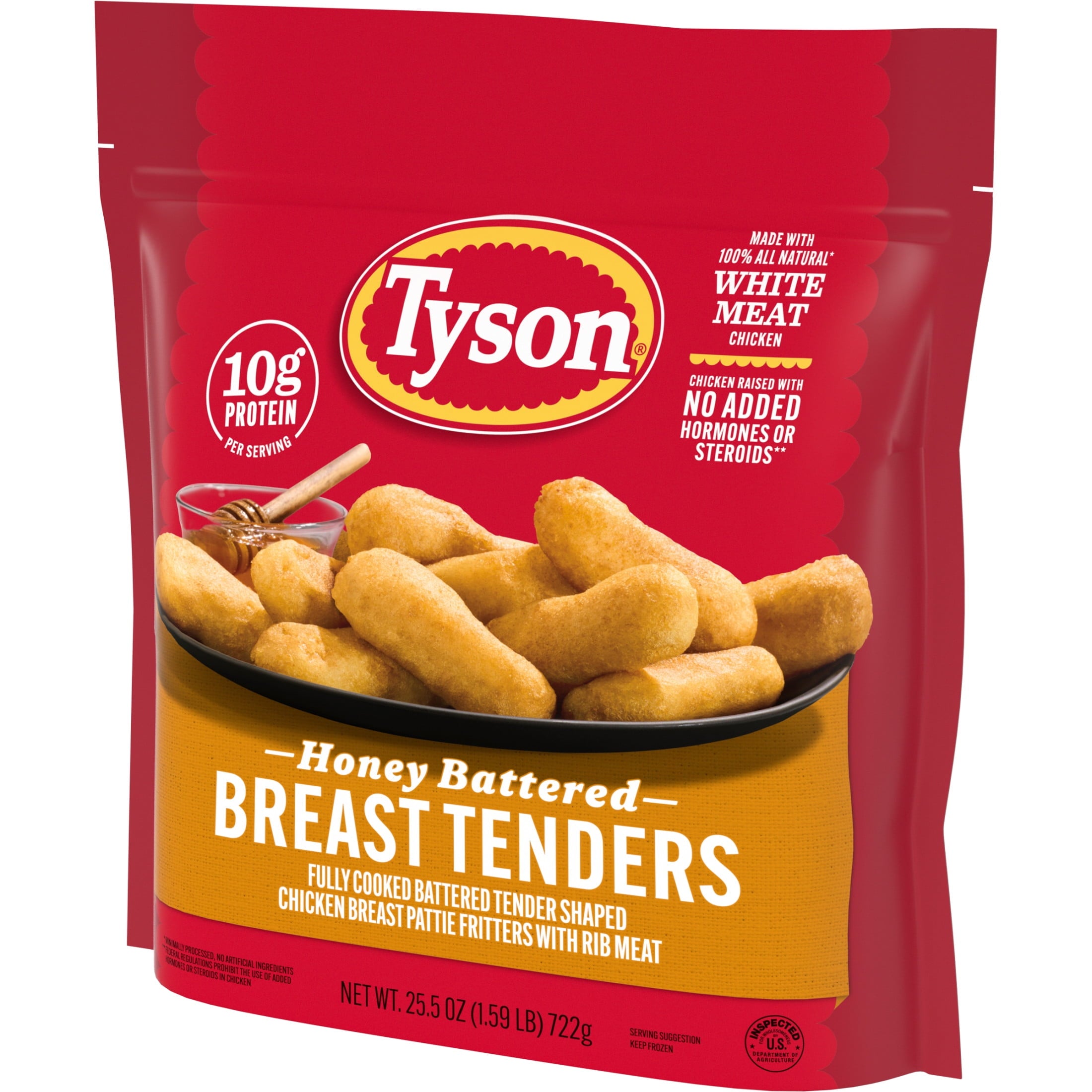Tyson Honey Battered Breast Tenders Frozen 25.5 Oz 10g Protein