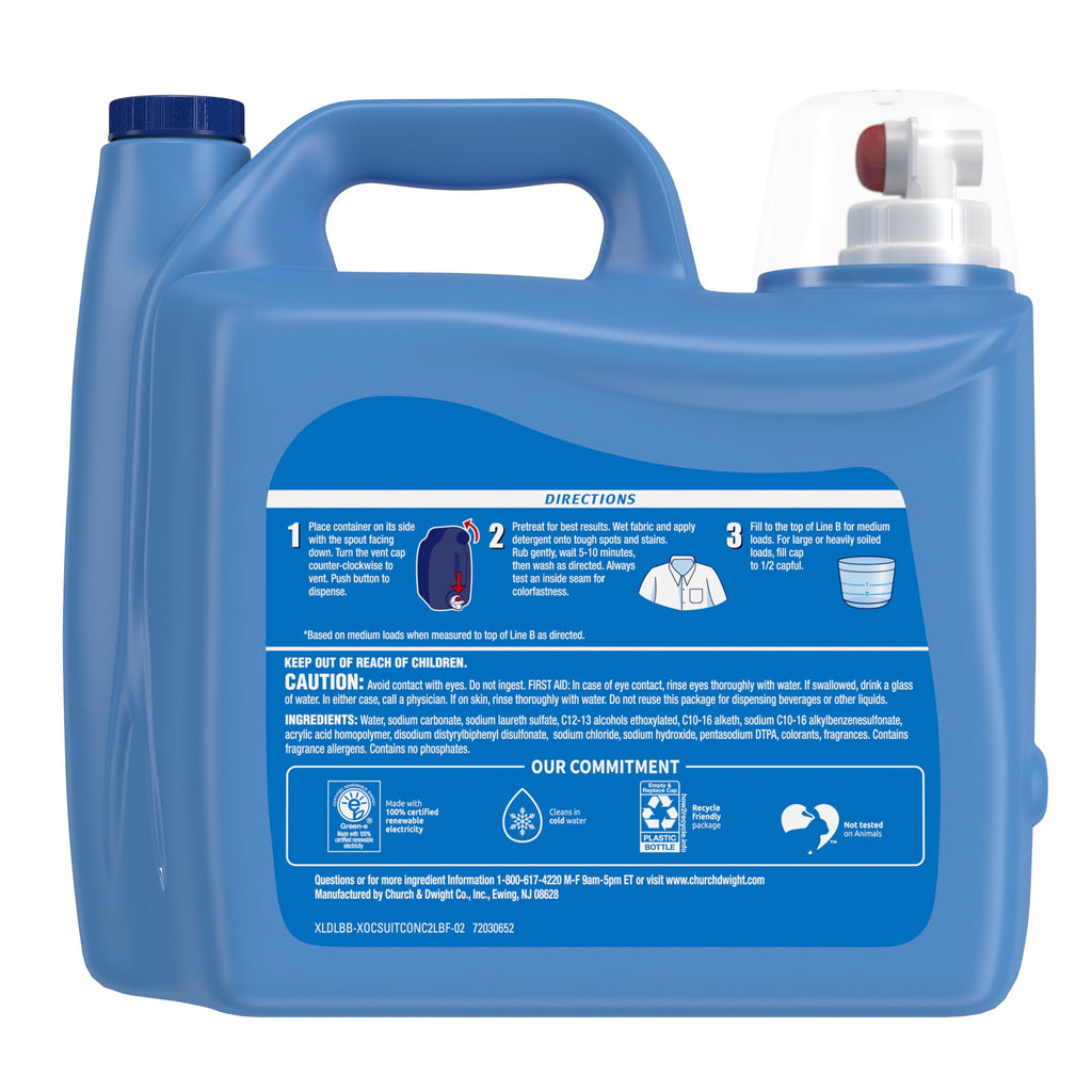 Xtra Plus Odor Blasters Fresh Scent Liquid Laundry Detergent 203.1 fl oz 131 Loads