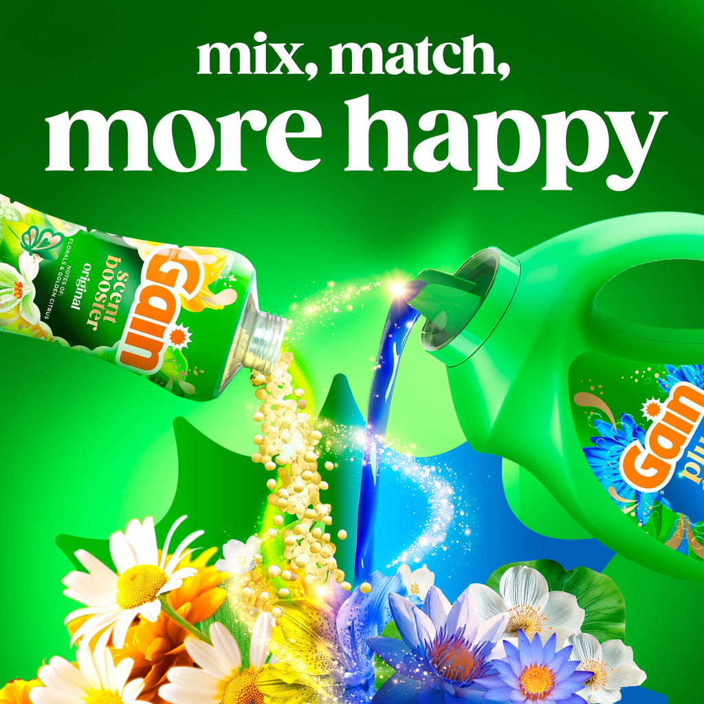 Gain Plus Liquid Laundry Detergent Odor Defense + OXI Waterfall Delight Scent 170 fl oz 129 Loads