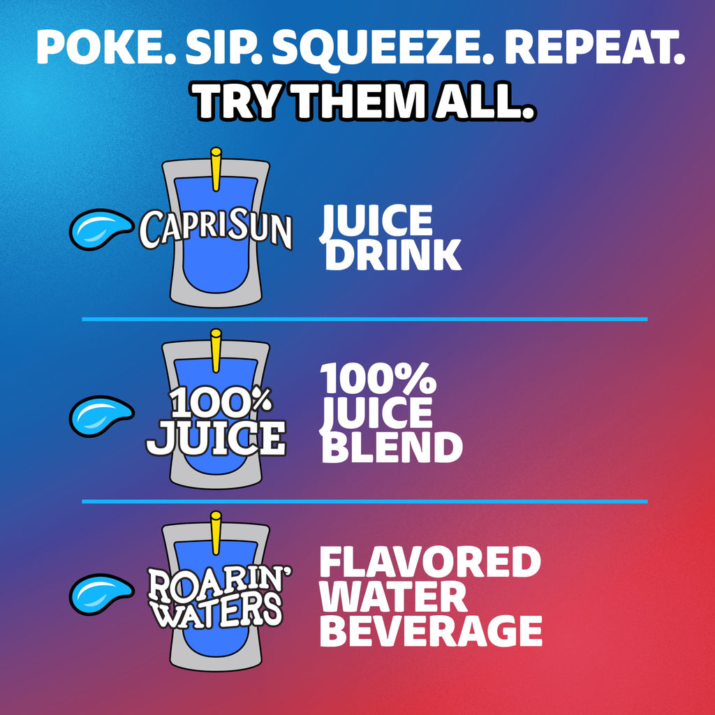 Capri Sun Summer Blast Passion Fruit Mango Flavored Juice Drink Blend 10 Count 6 fl oz Pouches