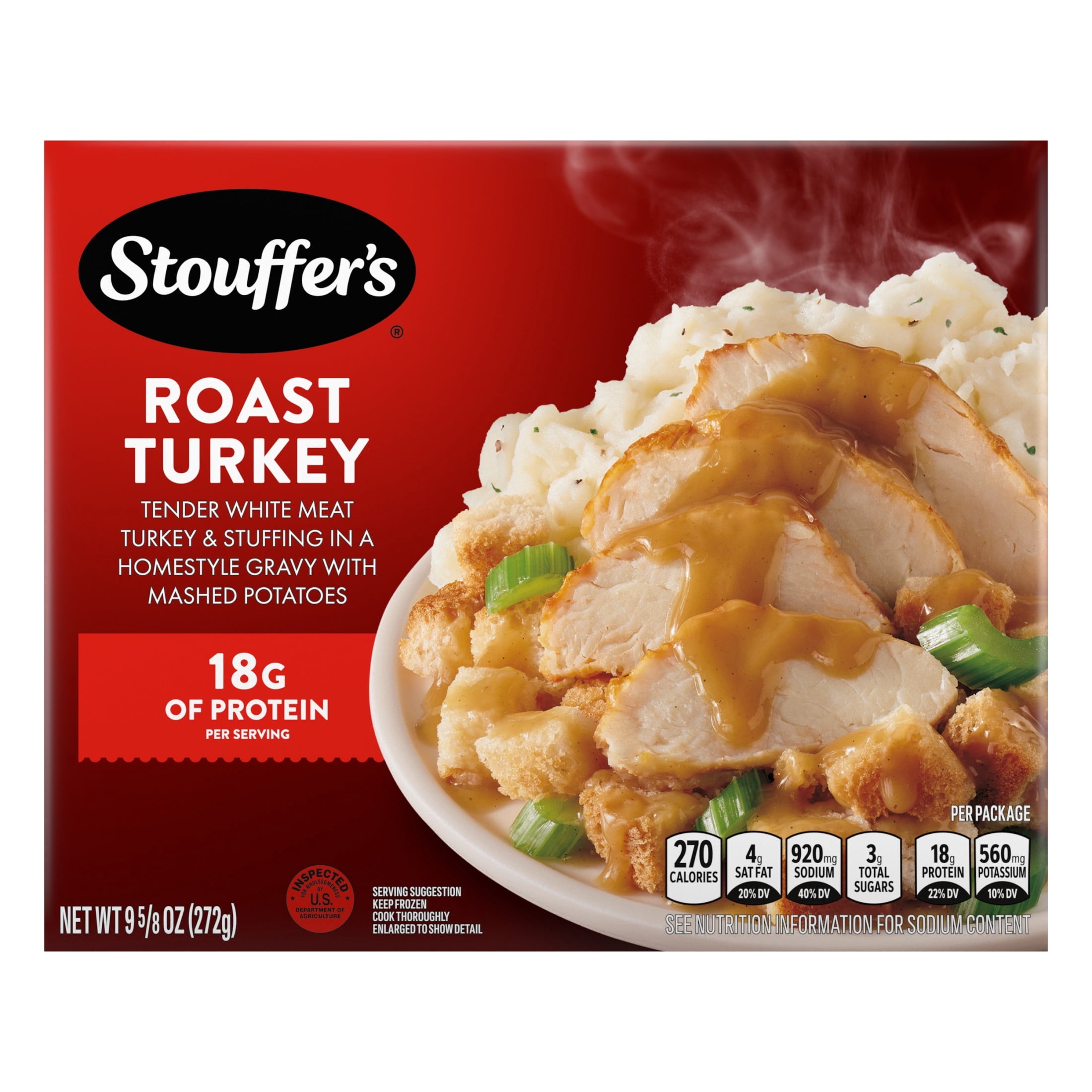 Stouffer's Roast Turkey Single Serve Frozen Meal 9.625 Oz