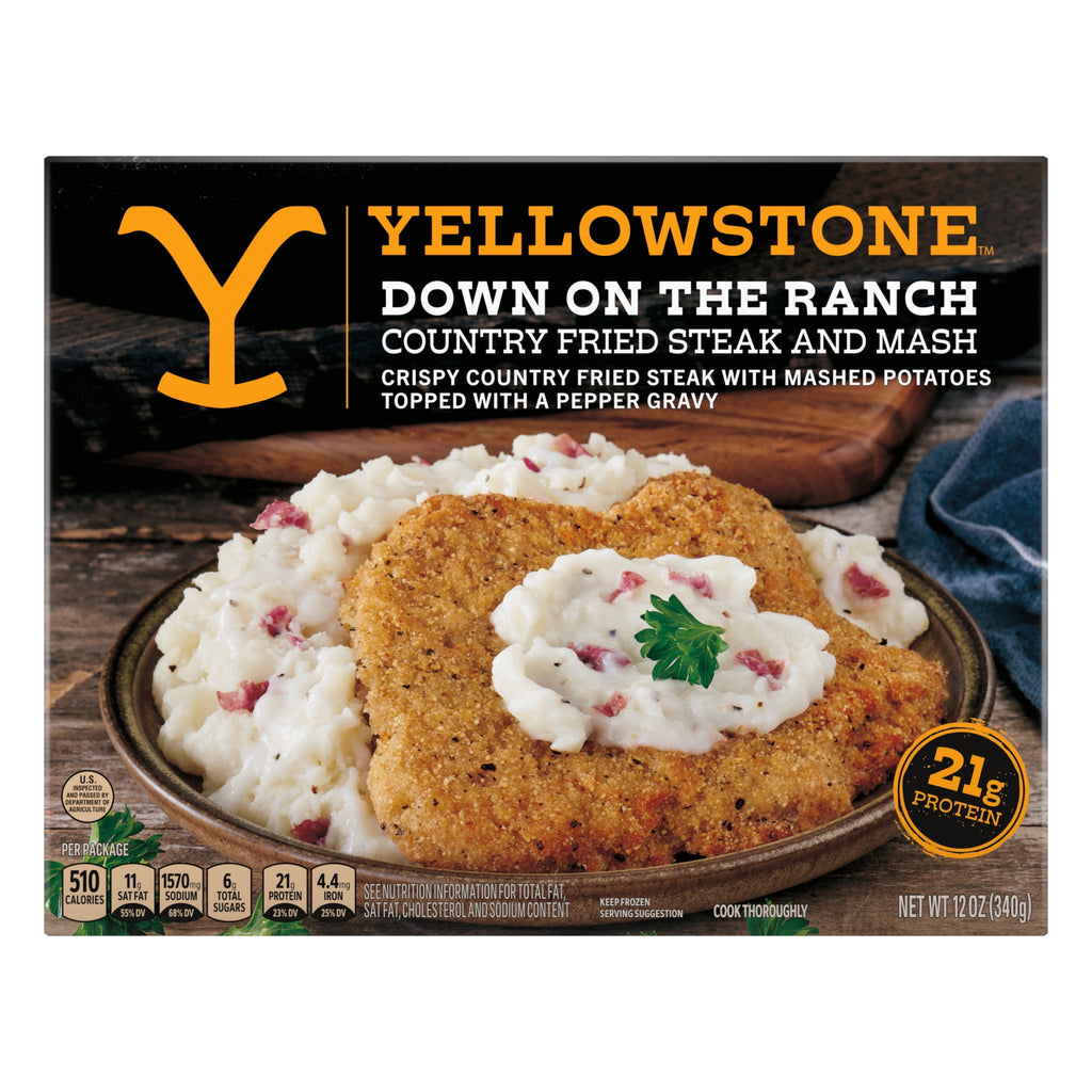 Yellowstone Country Fried Steak and Mash Frozen Dinner 12 Oz