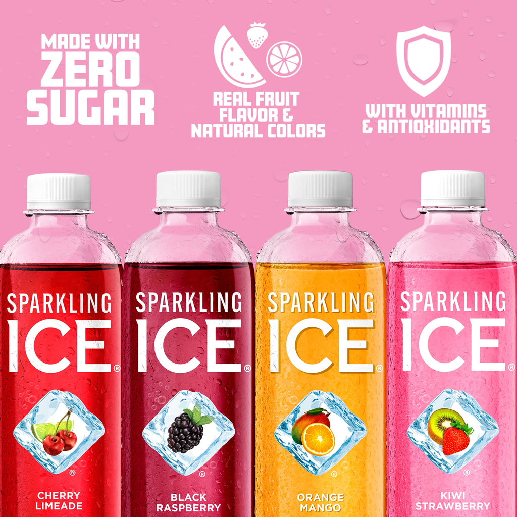 Sparkling Ice Purple Variety Pack Flavored Sparkling Water 17 fl oz 12 Count