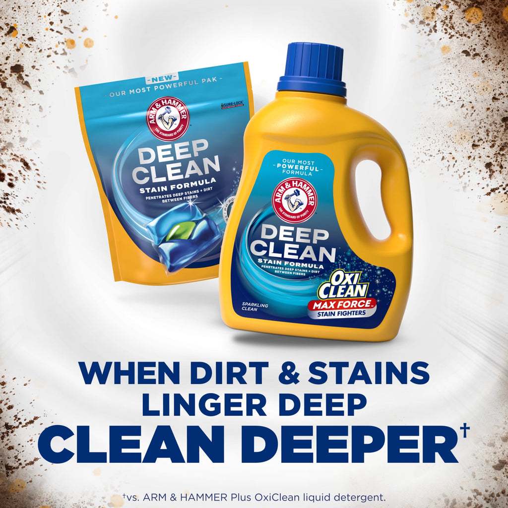ARM & HAMMER Plus OxiClean Max Force Liquid Laundry Detergent Sparkling Clean 75 fl oz 50 Loads
