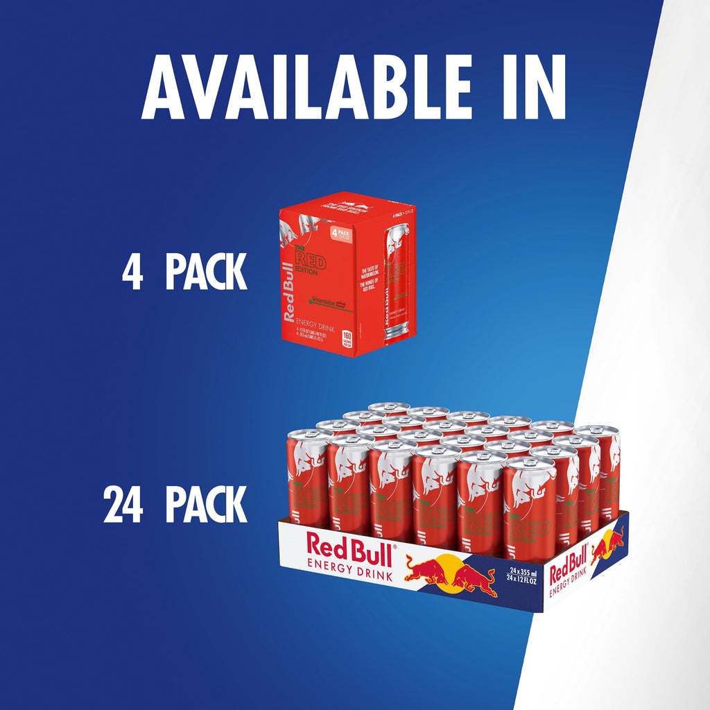 Red Bull Red Edition Watermelon Energy Drink 12 fl oz Single Can