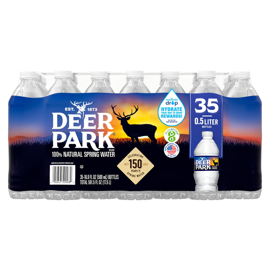 Deer Park Spring Water 16.9 fl oz Plastic Bottles 35 Pack