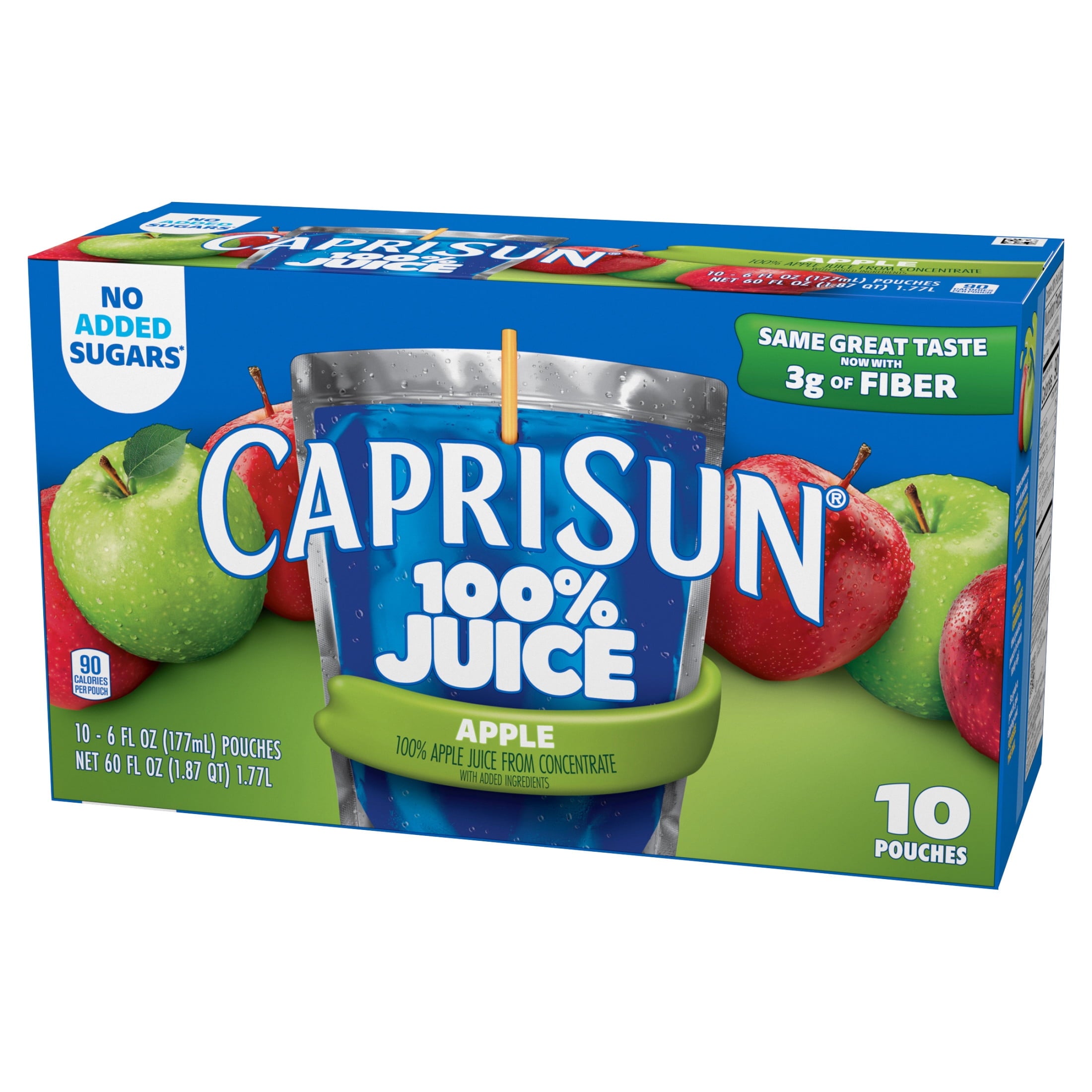 Capri Sun 100% Apple Juice From Concentrate Pulp-Free 6 fl oz 10 Pack