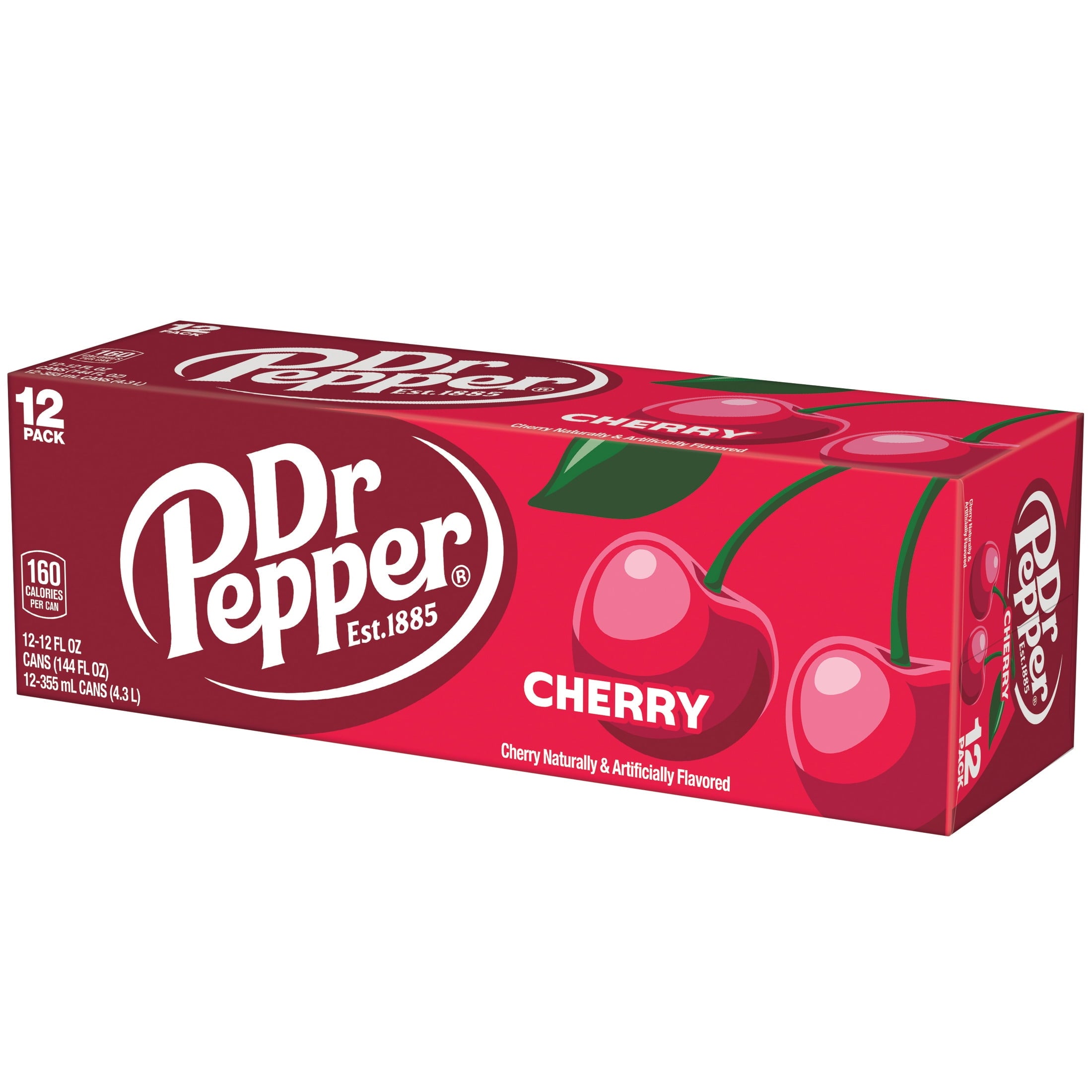 Cherry Soda Pop Cans 12 Fl Oz 12 Pack Dr Pepper