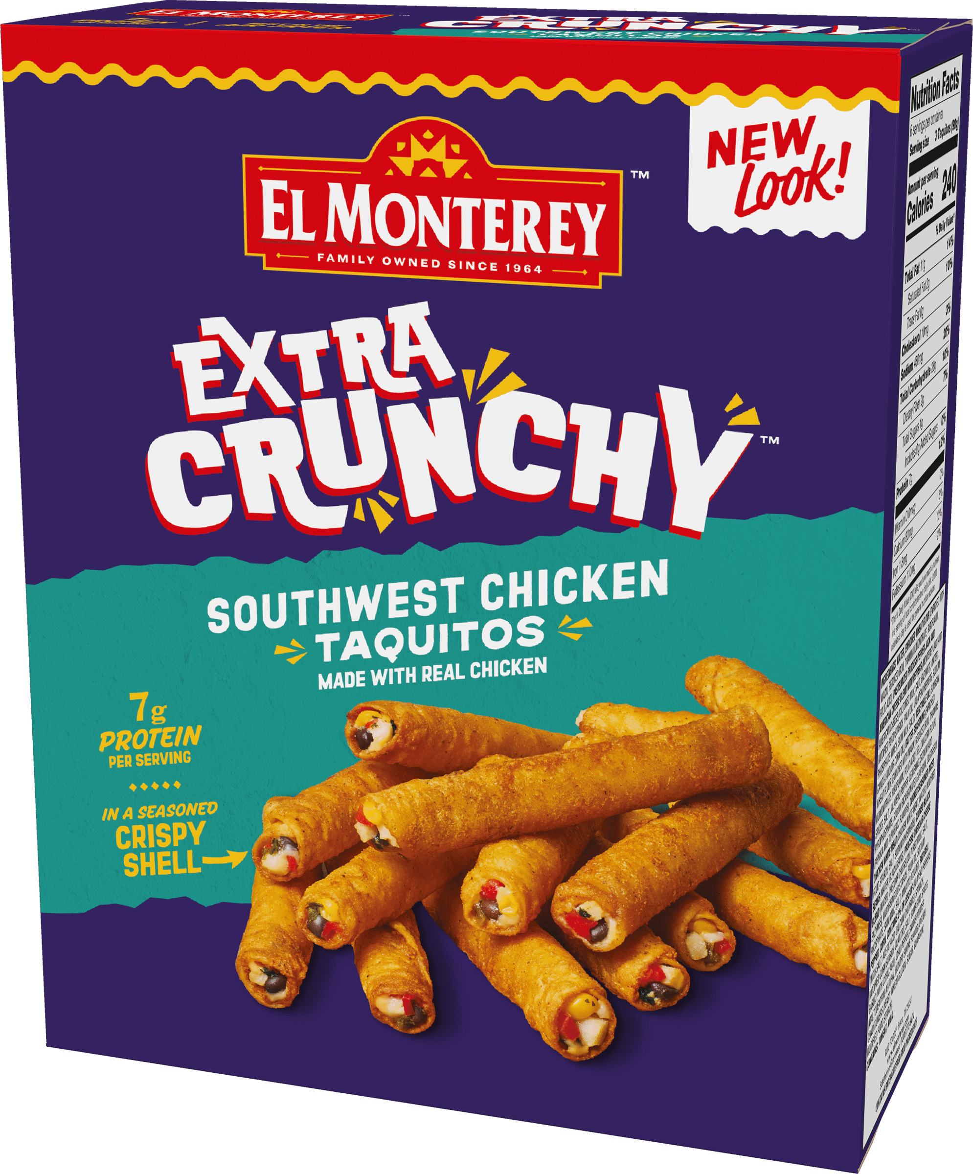 El Monterey Extra Crunchy Southwest Chicken Taquitos 20.7 Oz Frozen 18 Count