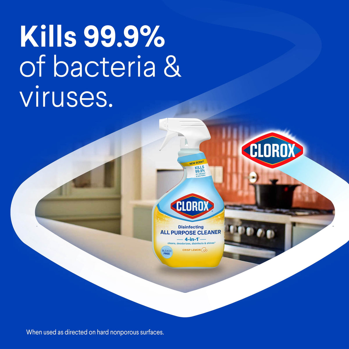 Clorox Disinfecting Bleach-Free All Purpose Cleaner Crisp Lemon 32 fl oz