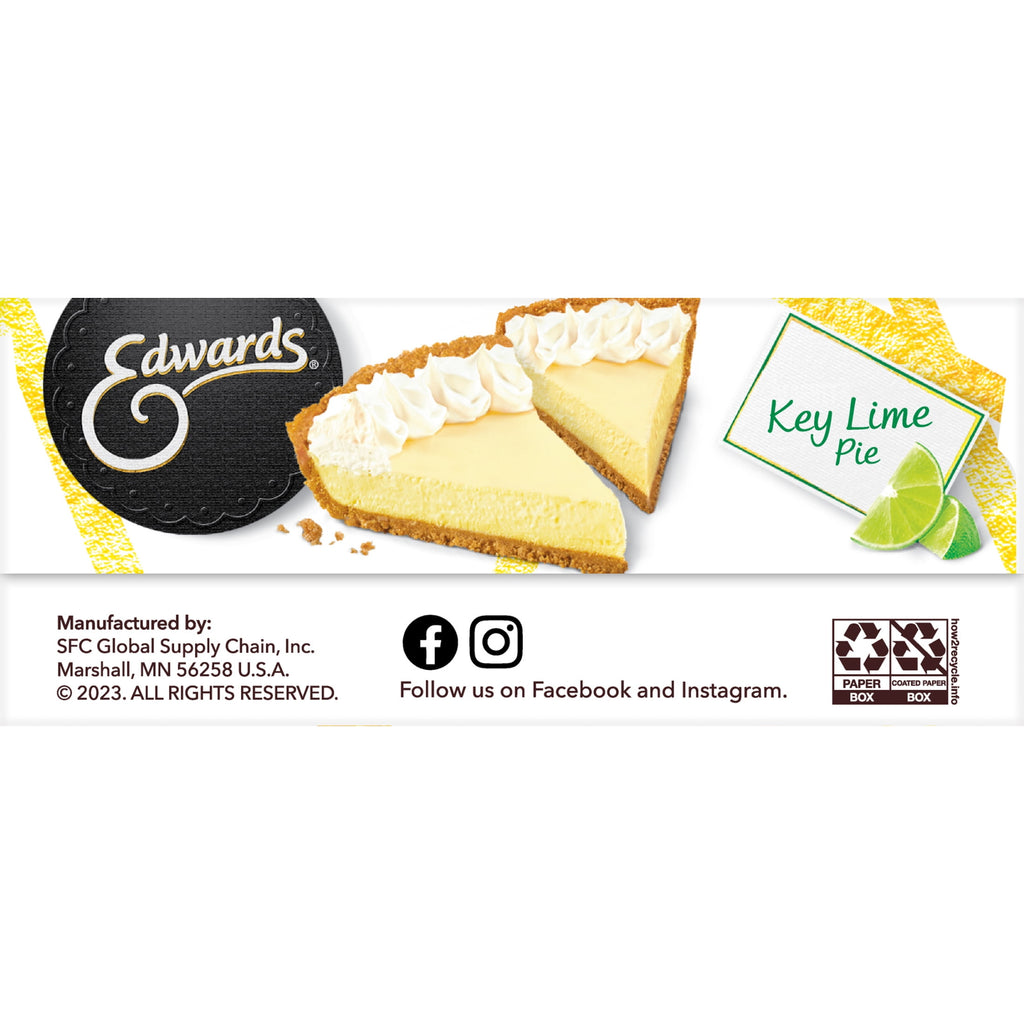 Key Lime Pie Slices 6.5 Oz 2 Pack Edwards