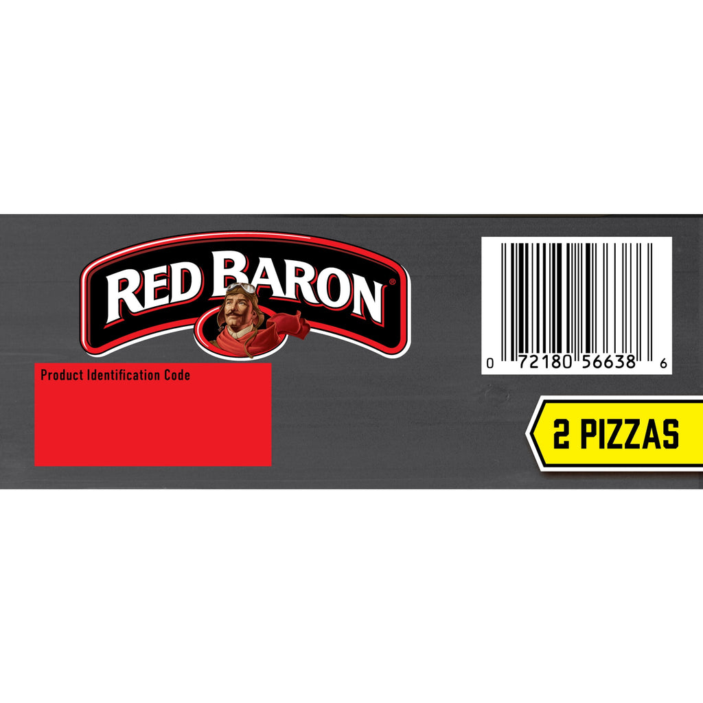 Red Baron Four Cheese Deep Dish Personal Frozen Pizza 11.2 Oz 2 Pack