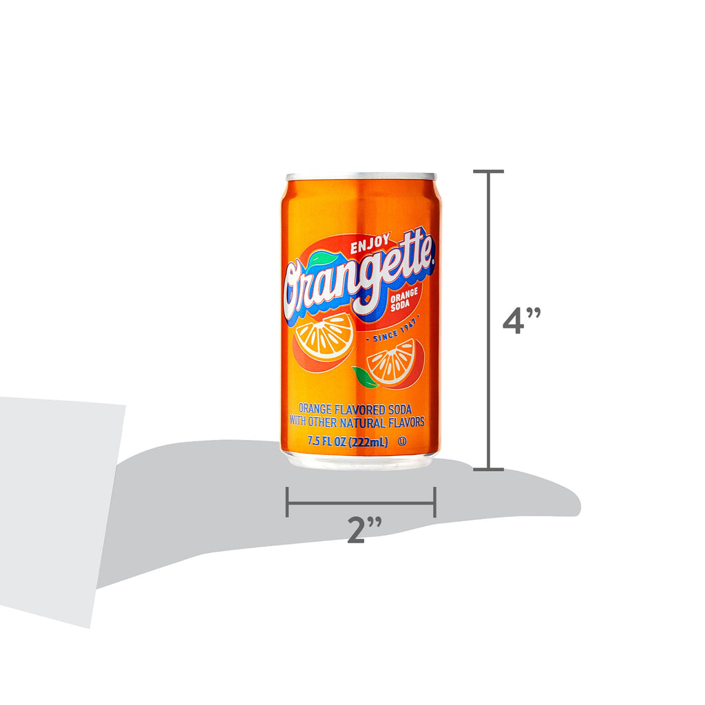Great Value Orange Soda Pop Cans 7.5 Fl Oz 6 Pack