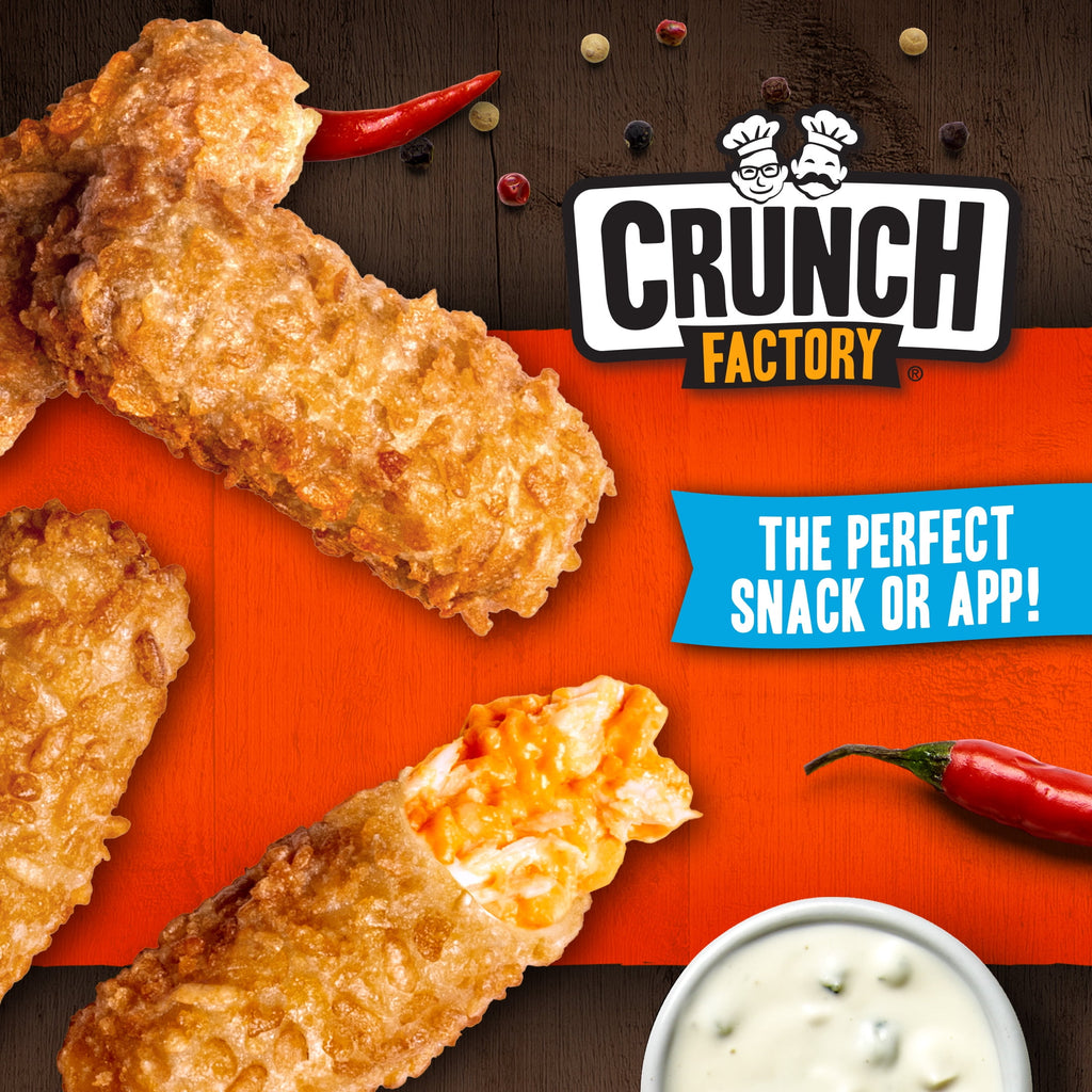 Crunch Factory Buffalo Style Chicken Crunch Roll Bites Frozen 16.8 Oz