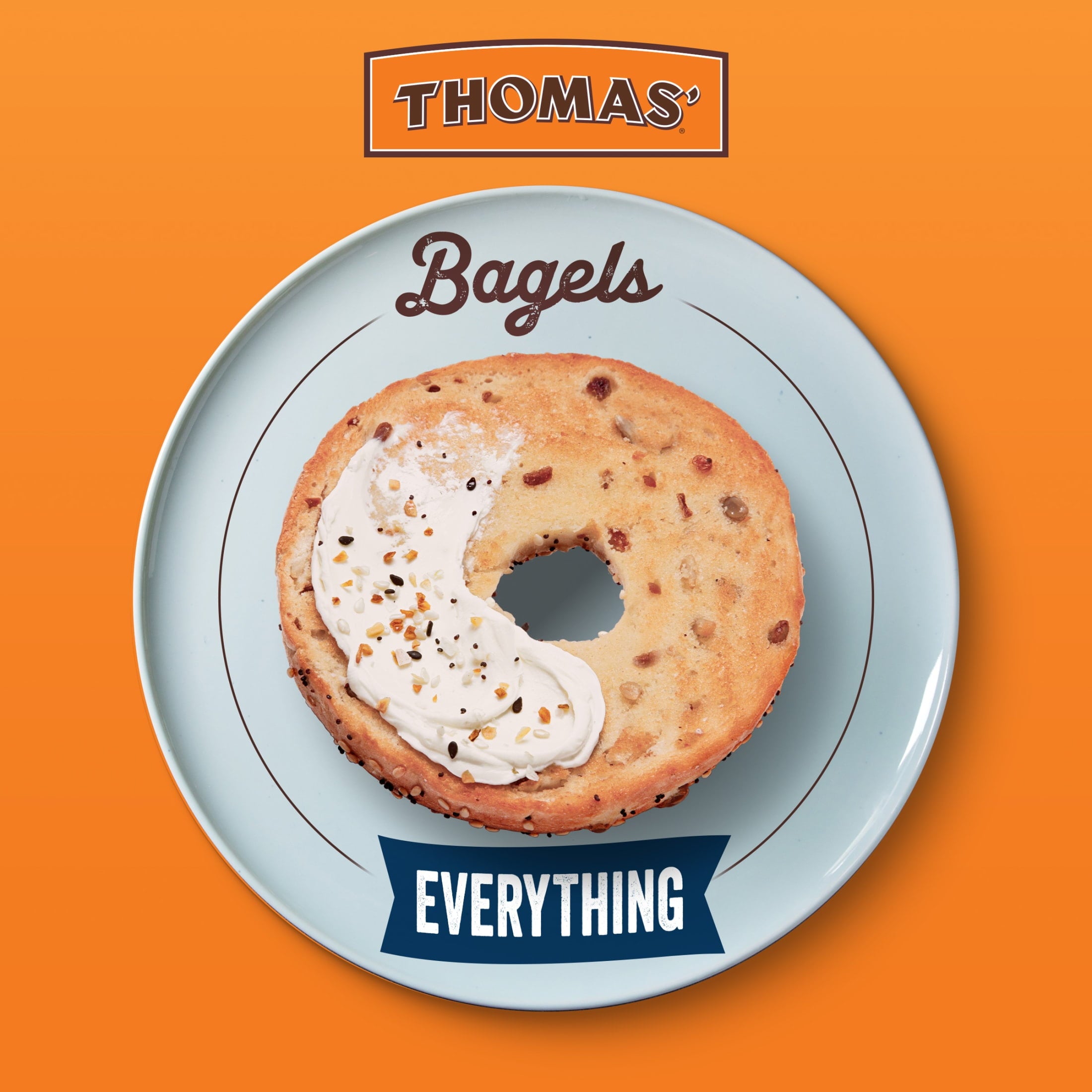 Thomas Everything Bagels 6 Count 18 Oz 9g Protein Kosher