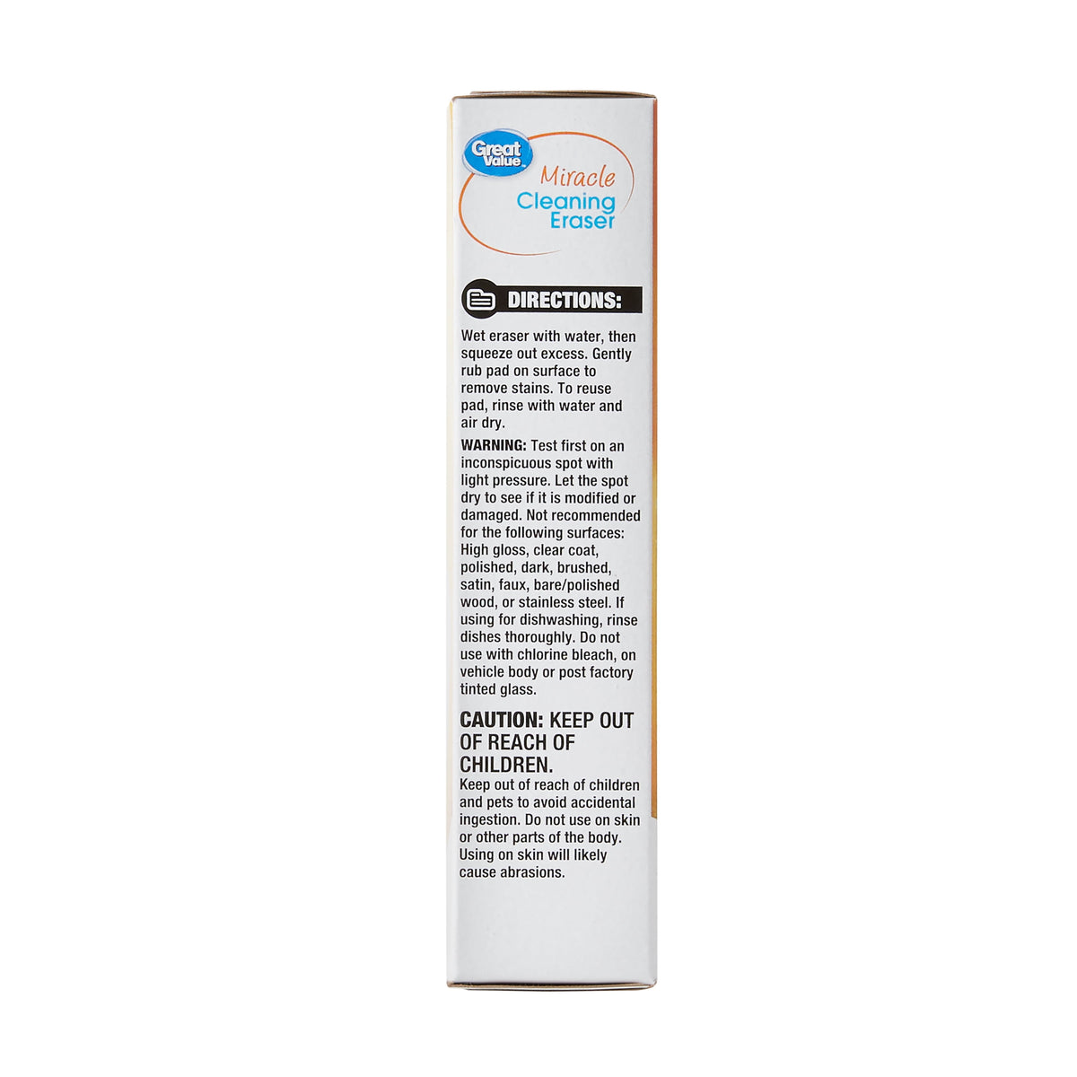 Great Value Cleaning Eraser Original White 2 Count